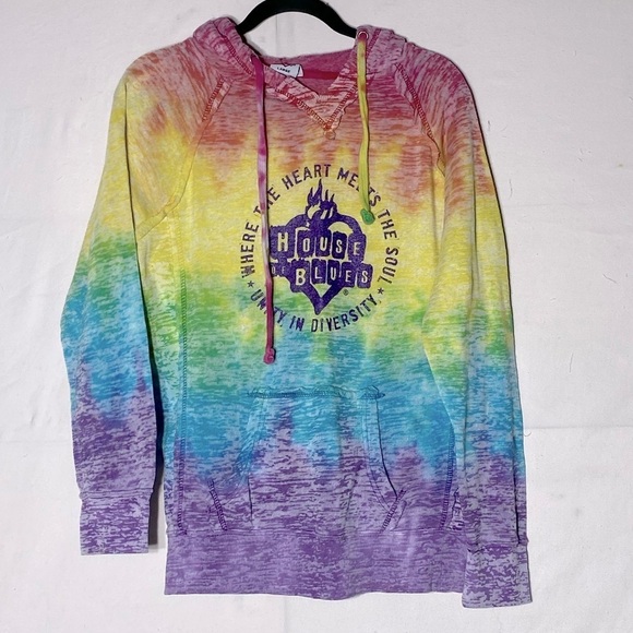 House Of Blues Rainbow Unity Diversity Hoodie L - Picture 12 of 12